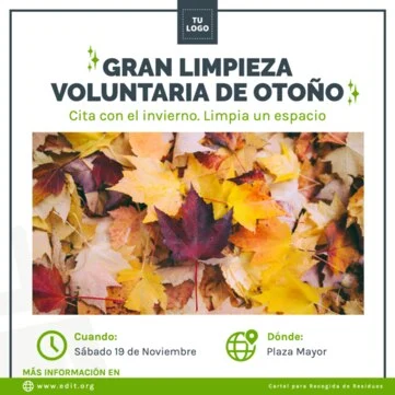 Edita una Tarjeta de otoño