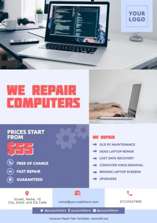 Edit a PC repair banner