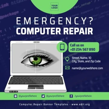 Edit a PC repair banner