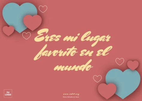 Edita una tarjeta de amor online