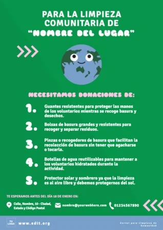 Edita un flyer de Cleanup