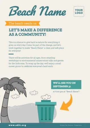 Edit a Cleanup flyer