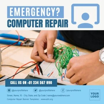 Edit a PC repair banner