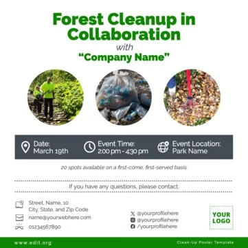 Edit a Cleanup flyer