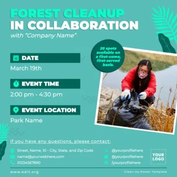 Edit a Cleanup flyer