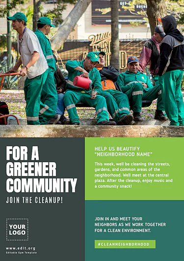 Edit a Cleanup flyer