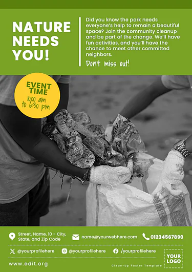 Edit a Cleanup flyer
