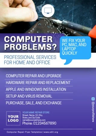 Edit a PC repair banner
