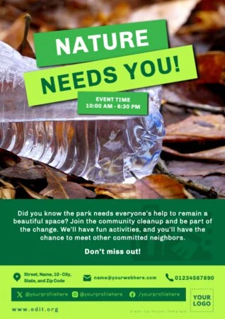 Edit a Cleanup flyer