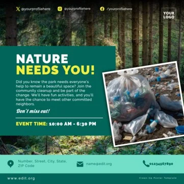 Edit a Cleanup flyer