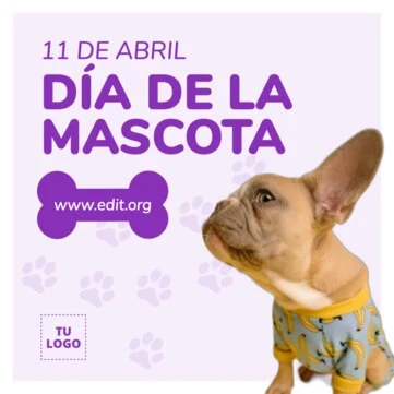 Edita un diseño del Día de las Mascotas