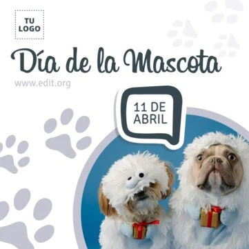 Edita un diseño del Día de las Mascotas
