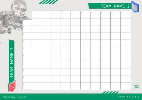 Edit a Football Square grid template