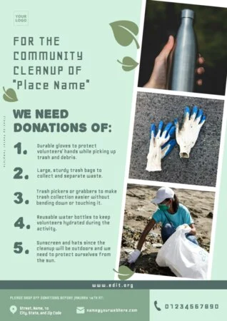 Edit a Cleanup flyer