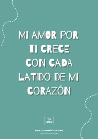 Edita una tarjeta de amor online