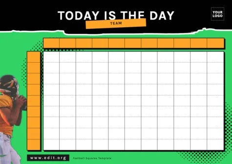 Edit a Football Square grid template Edit a Football Square grid template