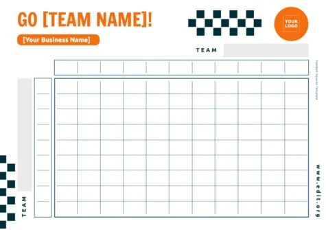 Edit a Football Square grid template