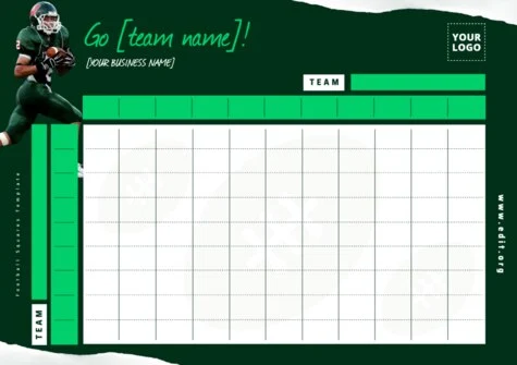 Edit a Football Square grid template Edit a Football Square grid template