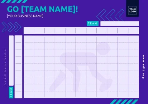 Edit a Football Square grid template