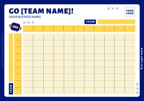 Edit a Football Square grid template
