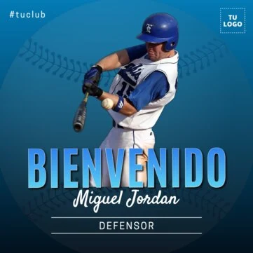 Edita un diseño de béisbol