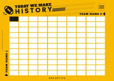 Edit a Football Square grid template