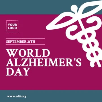 Edit an Alzheimer's Day banner