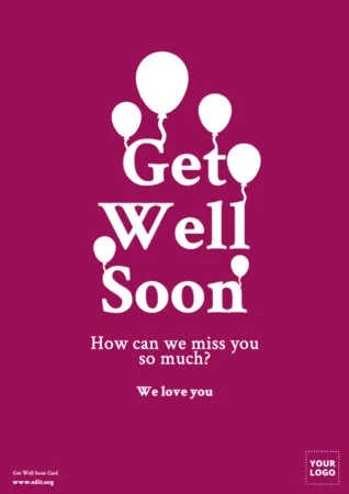 Edit a Feel Better Soon card