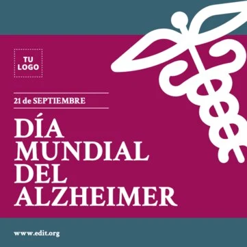 Edita un diseño sobre Alzheimer