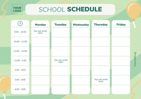 Edit a class timetable