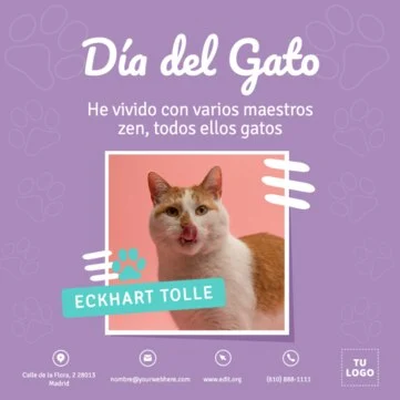 Editar una plantilla del Dia del Gato