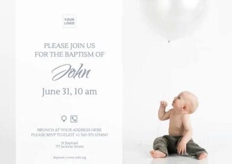 Edit a baptism banner