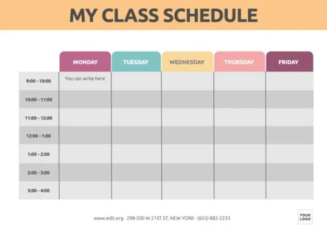 Een weekplanner bewerken