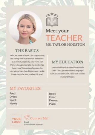 Edite um projeto Meet Your Teacher