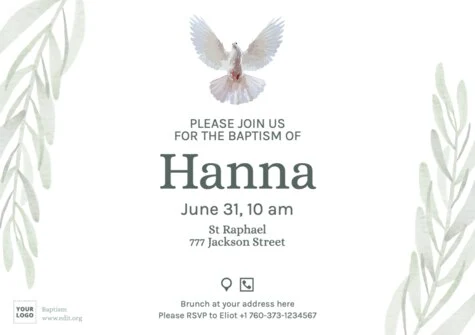 Edit a baptism banner