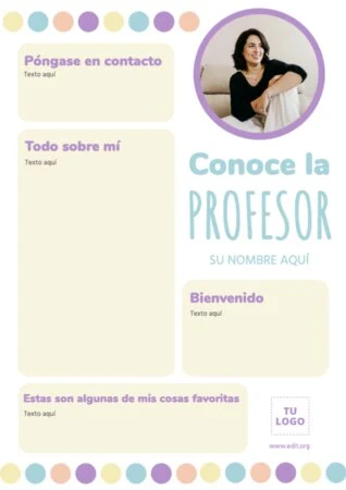 Edita un diseño de Conoce a tu Profesor