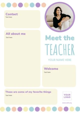 Edite um projeto Meet Your Teacher