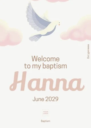 Edit a baptism banner