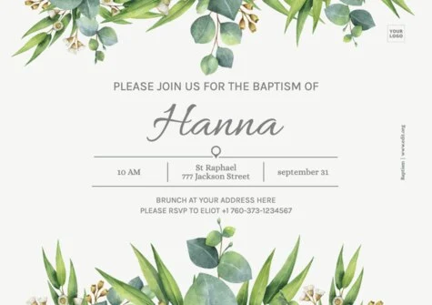 Edit a baptism banner