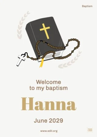 Edit a baptism banner