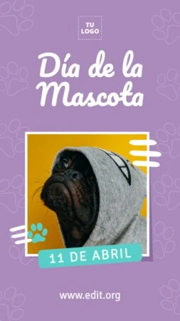 Edita un diseño del Día de las Mascotas