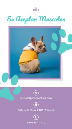 Edita un diseño del Día de las Mascotas