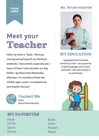Edite um projeto Meet Your Teacher