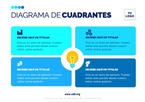 Edita un diagrama de cuadrados