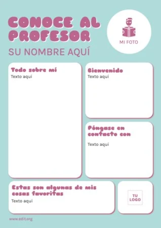 Edita un diseño de Conoce a tu Profesor