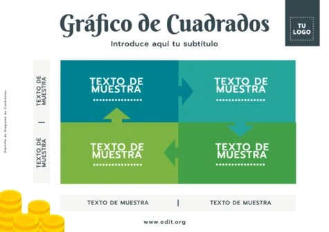 Edita un diagrama de cuadrados