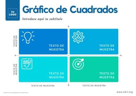 Edita un diagrama de cuadrados