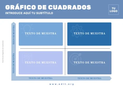 Edita un diagrama de cuadrados