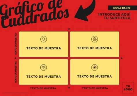 Edita un diagrama de cuadrados