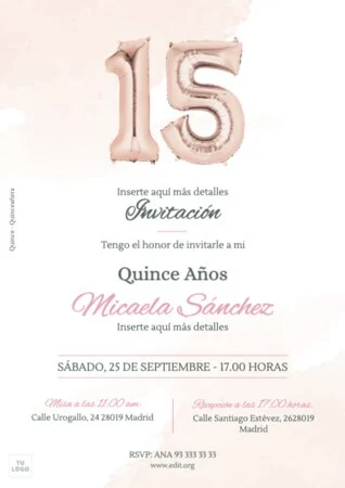 Edita una invitación